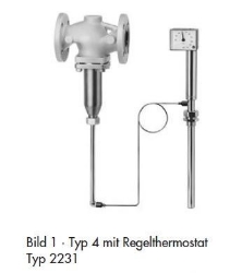 Bild von Samson Ventil Typ 2114, DN 20 mit Flanschanschluss, entlastet, Typenblatt T 2121,  Alt Art.Nr: 1084345, Art.Nr. : 5543894