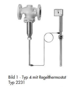 Bild von Samson Ventil Typ 2114, DN 40 mit Flanschanschluss, entlastet, Typenblatt T 2121,  Alt Art.Nr: 1084354, Art.Nr. : 5543897