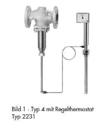 Bild von Samson Ventil Typ 2114, DN 15 mit Flanschanschluss, entlastet, Typenblatt T 2121,  Alt Art.Nr: 1084366, Art.Nr. : 5543893