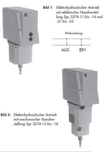 Bild von SAMSON Typ 3274-12 elektrohydraulisch, Typenblatt T 8340, 1090351