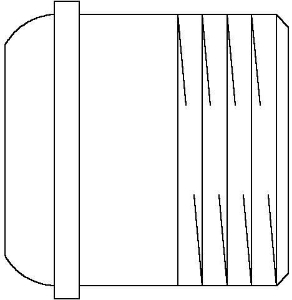 Bild von OVENTROP Längenausgleichsnippel DN 15, 23 mm, Art.Nr. : 1019004