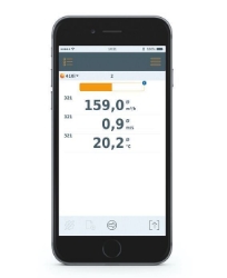 Bild von testo 410i - Flügelrad-Anemometer mit Smartphone-Bedienung - Bestell-Nr. 0560 1410 