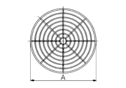 Bild von Maico SGM 18 Ex - Schutzgitter aus Metall für Ventilator ERM 18 Ex - Art.-Nr.: 0150.0131