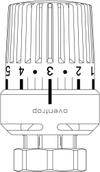 Bild von OVENTROP Thermostat „Uni LDVL“ Klemmverbindung, für Anschluss 26 mm, Art.Nr. : 1616675