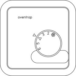 Bild von OVENTROP Raumthermostat Unterputz 230 V, Art.Nr. : 1152071