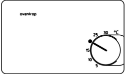 Bild von OVENTROP Elektronischer Raumthermostat 24 V, für stetige Regelung (0-10 V), Art.Nr. : 1152151