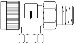 Bild von OVENTROP Rücklaufventil „AV 9“ DN 10, PN 10, Rücklauf-Axial, Art.Nr. : 1183793