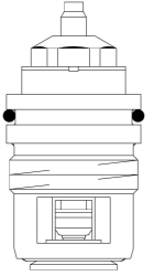 Bild von OVENTROP Ventileinsatz „AV 6 / RFV 6 / E“ für Ventile M 30 x 1,0, DN 10 - DN 20, kv = 0,65, Art.Nr. : 1017057