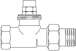 Bild von OVENTROP Rücklauftemperaturbegrenzer DN 15, PN10, Rücklauf-Durchgangsventil, Art.Nr. : 1024464