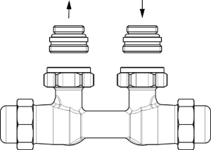 Bild von OVENTROP Multiflex FQ Verschraubung für G 1/2 IG, Eck rechts, G 1/2 AG x 3/4 AG, Art.Nr. : 1015875