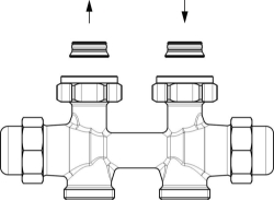 Bild von OVENTROP Multiflex FQ Verschraubung für G 3/4 AG, DG, G 3/4 ÜM x 3/4 AG, Art.Nr. : 1015803