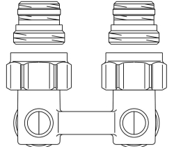 Bild von OVENTROP ZB-Absperrwinkelverschraubung „Multiflex F“ G ½ AG x G ¾ AG, Ms, vernickelt, weichdichtend, Art.Nr. : 1015884