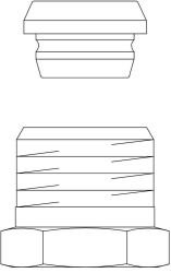 Bild von OVENTROP Klemmringverschraubung „Ofix CEP“ für IG für Kupferrohre, G ½ AG x 16 mm, vernickelt, Art.Nr. : 1028156