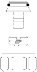 Bild von OVENTROP Klemmringverschraubung „Ofix K“ für G ¾ AG, 12 x 2,0 mm, für Kunststoffrohre, ÜM roh, Art.Nr. : 1027772