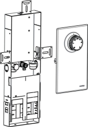 Bild von OVENTROP Montagekanal für „Unibox“, Bautiefe: 57 mm, mit Absperrung, Art.Nr. : 1022654