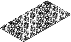 Bild von OVENTROP Trockenbaulement für „Cofloor“ System Trockenbau 1000 x 500 x 25 mm aus EPS, WLG 035, Art.Nr. : 1402800