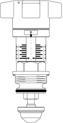 Bild von OVENTROP Oberteil für „Hydrocontrol VTR/VPR/MTR/VFC“, DN 20, Art.Nr. : 1069006