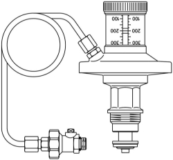 Bild von OVENTROP Membranantrieb für „Hydromat DTR“, 50-300 mbar, DN 25, Art.Nr. : 1064594