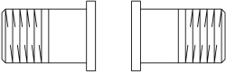 Bild von OVENTROP Tüllenanschluss-Set für „Hycocon/Hydrocontrol/Hydromat“ Set 7 = 2 Tüllen mit AG, R 2 für Ventil DN 50, Art.Nr. : 1061497