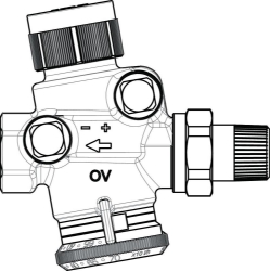 Bild von OVENTROP Regulierventil „Cocon QTZ“ ohne Messventile DN 25, PN 25, 300-2000 l/h, Art.Nr. : 1143608