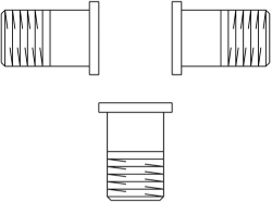 Bild von OVENTROP Zubehörset für Dreiwegeventile „Tri-D TR/Tri-M TR/Tri-CTR“ für Ventil DN 40, 3 Gewindetüllen R 1¼, Art.Nr. : 1130295