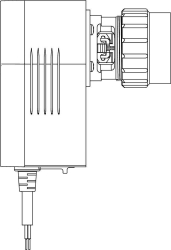 Bild von OVENTROP Elektromotorischer Stellantrieb „Aktor M“ „ST/2P/3P L“, 24 V, für „Cocon QTR/QFC“ DN40/50, mit Adapter, Art.Nr. : 1158010