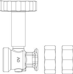 Bild von OVENTROP OVENTROP-Kugelhahn f. Absperreinrichtung Regumat S/M3 (Ausf. 2015), Art.Nr. : 1357090