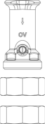 Bild von OVENTROP OVENTROP-Sperrventil für "Regumat S" (Ausführung 2015), Art.Nr. : 1357087