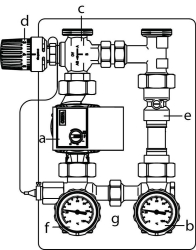 Bild von OVENTROP Station für Feststoffkessel „Regumat RTA-130 VR“ mit Wilo-Pumpe Yonos PARA 25/6 RKC, DN 25, Art.Nr. : 1354795