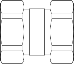 Bild von OVENTROP OVENTROP-Doppelverschraubung für Kesselverrohrung,G3/4 IGxG3/4 ÜM. 19.5mm, Art.Nr. : 1359086