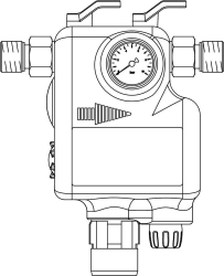 Bild von OVENTROP Heizungsnachfüllstation mit Schmutzfänger, Druckminderer und Systemtrenner, DN 15, Art.Nr. : 1055004