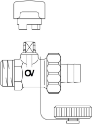 Bild von OVENTROP KFE-Kugelhahn, Rotguss DN 15, G  1/2 AG, PN16, Art.Nr. : 1032404