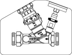 Bild von OVENTROP Thermostatventil „Aquastrom VT“ beiderseits AG, DN 20, mit Isolierung, Art.Nr. : 4206706
