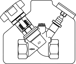 Bild von OVENTROP Strangregulierventil „Aquastrom C“ beiderseits IG, DN 32, mit Isolierung, Art.Nr. : 4208110