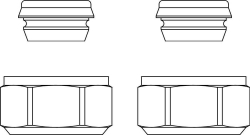 Bild von OVENTROP Klemmringverschraubung „Regusol“ DN 20, 12 mm, Set = 4 Stück, Art.Nr. : 1367393