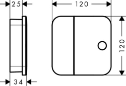 Bild von AXOR One One Absperrventil Unterputz, Art.Nr. 45771000