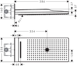 Bild von AXOR ShowerSolutions Kopfbrause 250/580 3jet, Art.Nr. 35283000