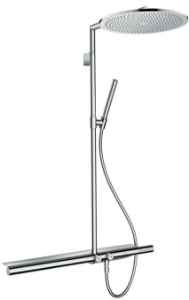 Bild von AXOR ShowerSolutions Showerpipe 800 mit Thermostat und Kopfbrause 350 1jet, Art.Nr. 27984000