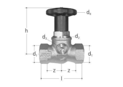 Bild von JRG Geradsitzventil LegioStop PN16, DN 32, GN 1 1/4" - Art.Nr. : 5371.480