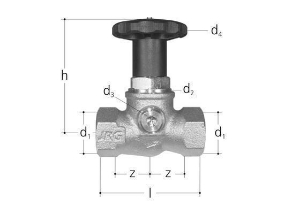 Bild von JRG Geradsitzventil LegioStop PN16, DN 32, GN 1 1/4" - Art.Nr. : 5371.480