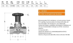 Bild von JRG Geradsitzventil LegioStop PN16, DN 40, GN 1 1/2" - Art.Nr. : 5371.560