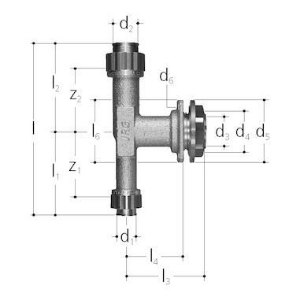 Bild von JRG Sanipex Anschluss-T für UP-Spülkasten, 1/2"-16mm/5529, Art.Nr. : 5529.710