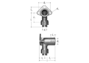 Bild von JRG Sanipex Armaturenanschluss, einfach d 12 mm, GN 1/2 inch, Art.Nr. : 5415.010