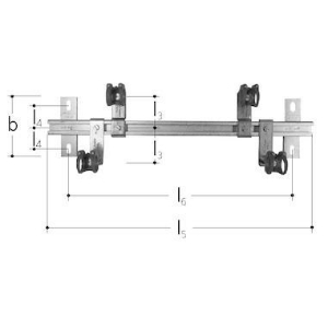 Bild von JRG Sanipex Halterung für Verteiler, b (mm): 110, Art.Nr. : 5740.010