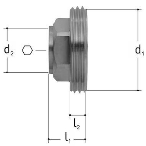 Bild von JRG Sanipex JRGUSIT NG Stopfen,DN 25mm, Art.Nr. : 5176.400