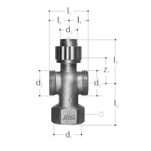 Bild von JRG Sanipex Kreuz für Verteiler, d (mm): 16, Art.Nr. : 5428.216