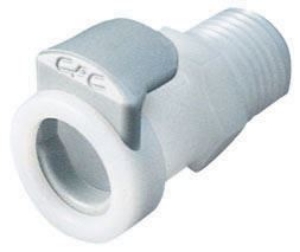 Bild von CPC Kupplungen 1/4 NPT Non-Valved  Acetal (POM) Coupling Body - 25 Stk,  Art.Nr. : APC10004