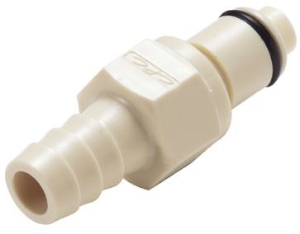 Bild von CPC Kupplungen 3/8 Hose Barb Valved In-Line Polypropylene Coupling Insert- 25 Stk,  Art.Nr. : PLCD2200612