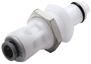 Bild von CPC Kupplungen 1/4 JG Valved Panel Mount Acetal Coupling Insert- 25 Stk,  Art.Nr. : PLCD41004