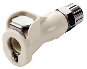 Bild von CPC Kupplungen 1/4 PTF Non-Valved In-Line Polypropylene Coupling Body- 25 Stk,  Art.Nr. : PMC130412